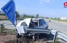 Direksiyon Hâkimiyetini Kaybetti Bariyerlere Çarptı