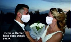 GELİNLE DAMAT DA MASKE TAKACAK