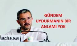 GÜNDEM UYDURMANIN BİR ANLAMI YOK