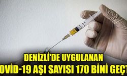 Denizli’de uygulanan Kovid-19 aşı sayısı 170 bini geçti