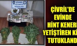 Çivril İlçe Emniyet Müdürlüğü ekipleri tarafından ikametinin bahçesine Hint Keneviri