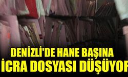 Denizli genelinde icra dairelerinde yaklaşık 350 bin icra dosyası bulunduğunu belirten