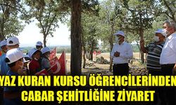 Sivaslı Yaz Kuran Kursu öğrencileri 15 Temmuz dolayısıyla Çivril Cabar şehitliğini ziyaret