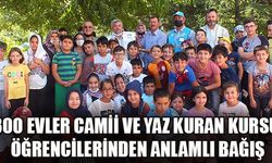 300 Evler Cami Yaz Kuran Kursu öğrencileri orman yangınlarına dikkat çekmek ve yanan