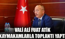 Valimiz Ali Fuat Atik, Vali Yardımcıları, Kaymakamlar ve Kurumların İl Müdürleri ile bir