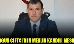 Milliyet Hareket Partisi Çivril İlçe Başkanı Ergun Çiftçi, Mevlid Kandili dolayısıyla bir