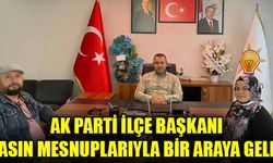 AK Parti İlçe Başkanı Halil Ertuğrul, basın mensuplarıyla bir araya geldi.
İlçe