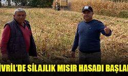 Çivril’de ekimi yapılan silajlık mısırın hasadı başladı. Nisan ayında mısır ekimi