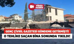 Genç Çivril Gazetesi Gündeme Getirmişti! O Tehlike Saçan Bina Sonunda Yıkıldı!