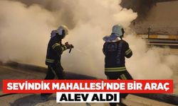 Denizli Sevindik Mahallesi'nde Bir Araç, Alev Aldı