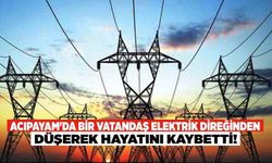 Acıpayam'da Bir Vatandaş Elektrik Direğinden Düşerek Hayatını Kaybetti!