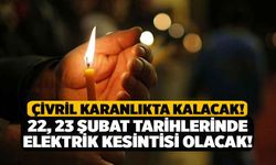 Çivril Karanlıkta Kalacak! 22, 23 Şubat Tarihlerinde Elektrik Kesintisi Olacak!