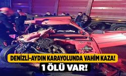 Denizli-Aydın Karayolunda Vahim Kaza! 1 Ölü Var!