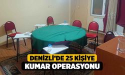 Denizli’de 25 Kişiye Kumar Operasyonu