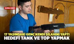 17 Yaşındaki Genç Kendi Silahını Yaptı! Hedefi Tank ve Top Yapmak!