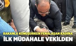 Bakanla Konuşurken Fenalaşan Kadına İlk Müdahale Vekilden