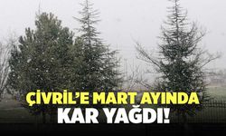 Çivril’e Mart Ayında Kar Yağdı!