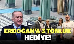 Erdoğan'a 3 Ton Ağırlığında Hediye! (Vinçle Getirildi)