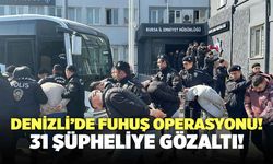 Denizli’de Fuhuş Operasyonu! 31 Şüpheli Yakalandı