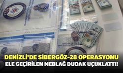 Denizli’de Sibergöz-28 Operasyonu! Ele Geçirilen Meblağ Dudak Uçuklattı!