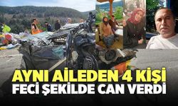 Aynı Aileden 4 Kişi Kazada Feci Şekilde Can Verdi