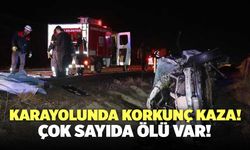Karayolunda Korkunç Kaza Çok Sayıda Ölü Var
