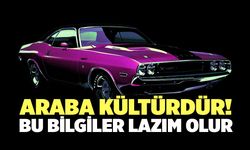 Araba Bir Kültürdür! Bu Bilgiler Lazım Olur