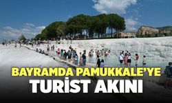 Bayramda Pamukkale’ye Turist Akını