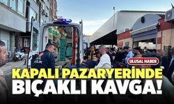 Muğla’da Kapalı Pazaryerinde Bıçaklı Kavga!