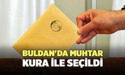 Buldan'da Muhtar Kura İle Seçildi