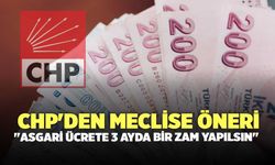 CHP'den Meclise Öneri "Asgari Ücrete 3 Ayda Bir Zam Yapılsın"