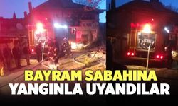 Çivril'de Bayram Sabahına Yangınla Uyandılar