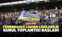 Fenerbahçe Ligden Çekilebilir, Kurul Toplantısı Başladı