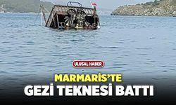 Marmaris’te Gezi Teknesi Battı
