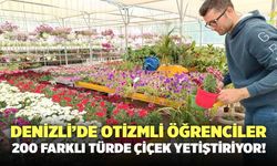 Denizli’de Otizmli Öğrenciler 200 Farklı Türde Çiçek Yetiştiriyor!