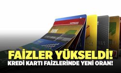 Faizler Yükseldi! Kredi Kartı Faizlerinde Yeni Oran!