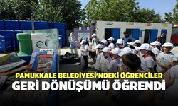 Pamukkale Belediyesi'ndeki Öğrenciler Geri Dönüşümü Öğrendi