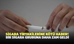 Sigara Tiryakilerine Kötü Haber! Bir Sigara Grubuna Daha Zam Geldi