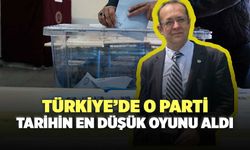 Türkiye’de O Parti Tarihin En Düşük Oyunu Aldı