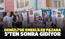 Denizli’de Emekliler Pazara 5’ten Sonra Gidiyor