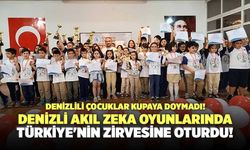Denizli Akıl Zeka Oyunlarında Türkiye'nin Zirvesine Oturdu!
