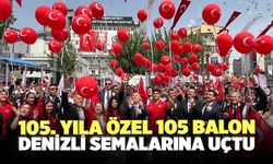 105. Yıla Özel 105 Balon Denizli Semalarına Uçtu