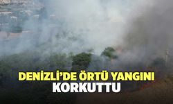 Denizli’de Örtü Yangını Korkuttu