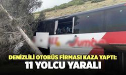 Denizlili Otobüs Firması Kazaya Karıştı: 11 Yolcu Yaralı