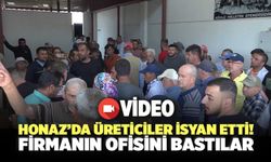 Honaz’da Üreticiler İsyan Etti! Firmanın Ofisini Bastılar