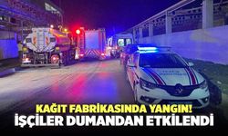 Kağıt Fabrikasında Yangın! İşçiler Dumandan Etkilendi