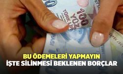 Bu ödemeleri yapmayın: İşte silinmesi beklenen borçlar