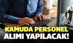 Kamuda Personel Alımı Yapılacak!