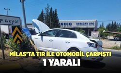 Milas’ta tır ile otomobil çarpıştı: 1 yaralı