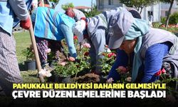 Pamukkale Belediyesi Baharın Gelmesiyle Çevre Düzenlemelerine Başladı